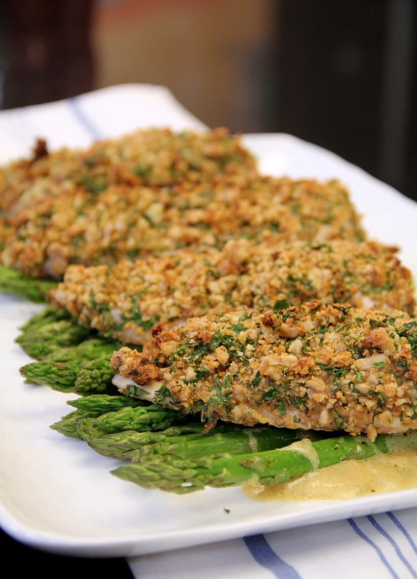 חזה עוף בציפוי אגוזים