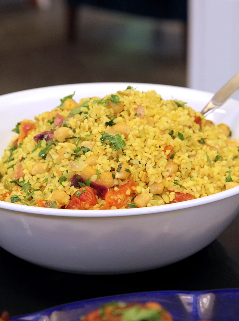 בורגול עם גרגירי חומוס