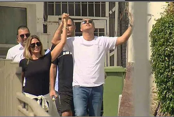 קובי פרץ לאחר שחרורו מהכלא