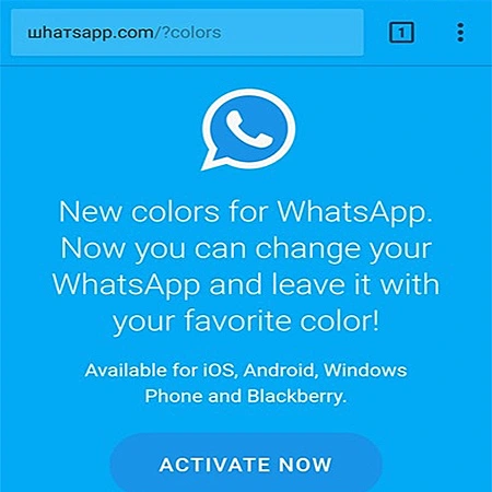 שימו לב לאות W במילה WhatsApp