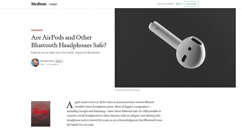 הפוסט באתר מדיום ( צילום מסך)