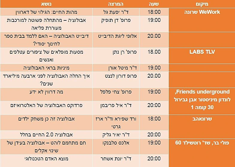 לוח אירועים