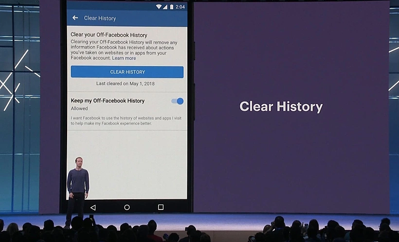 פייסבוק מנקה היסטוריה