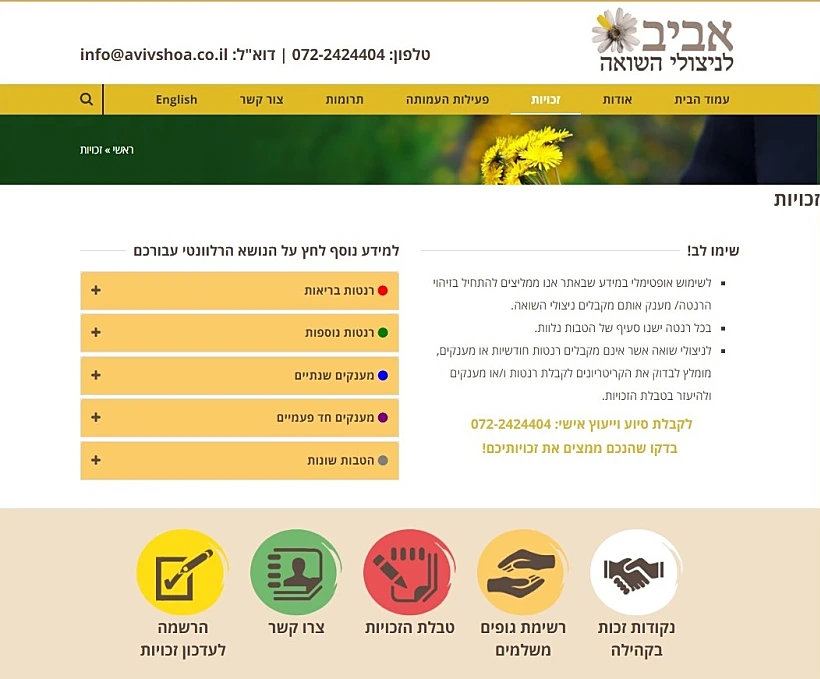 עמותת אביב לניצולי השואה