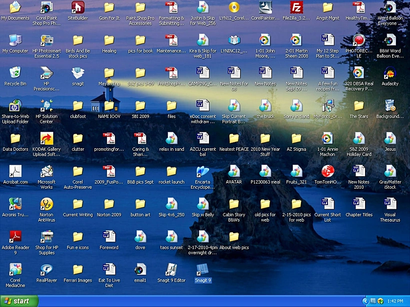 דסקטופ מבולגן