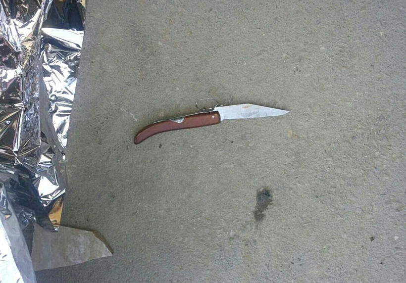 הסכין מפיגוע דקירה בצומת חווארה, סמוך לשכם