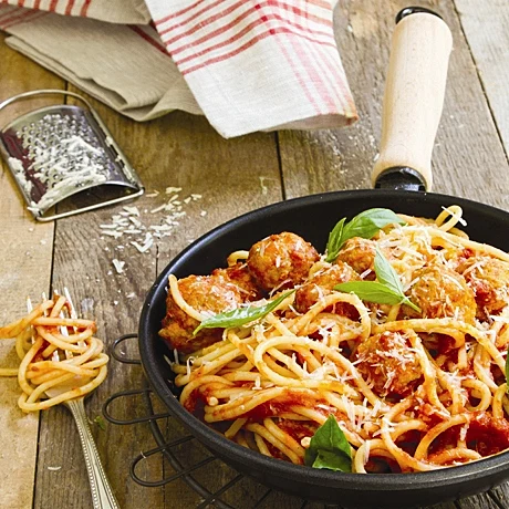 ספגטי מיט-בולס בשר הודו