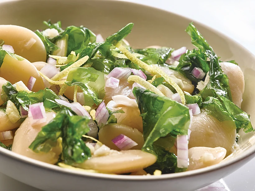 סלט שעועית לימה ואצות