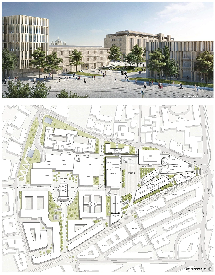 תכנון ופיתוח כיכר ספרא,