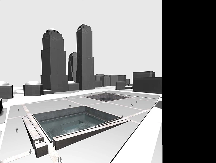 ההדמייה של האנדרטה לנפגעי 9/11