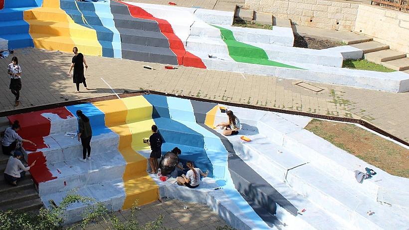 פעילות לקראת פסטיבל פלייסמייקינג (צילום איילת קראוס)