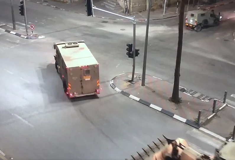 כוחות צה''ל יוצאים ממחנה הפליטים אל-אמערי