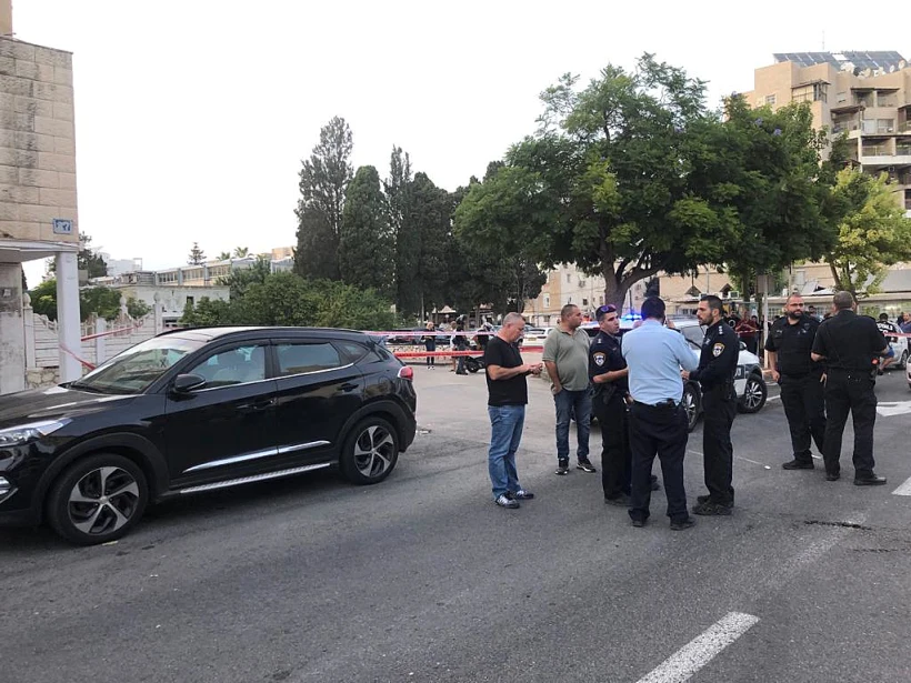 זירת אירוע הירי בעכו