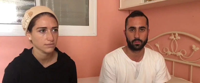 אפרת ואלעזר חזות שנפגעו מברק בחוף זיקים