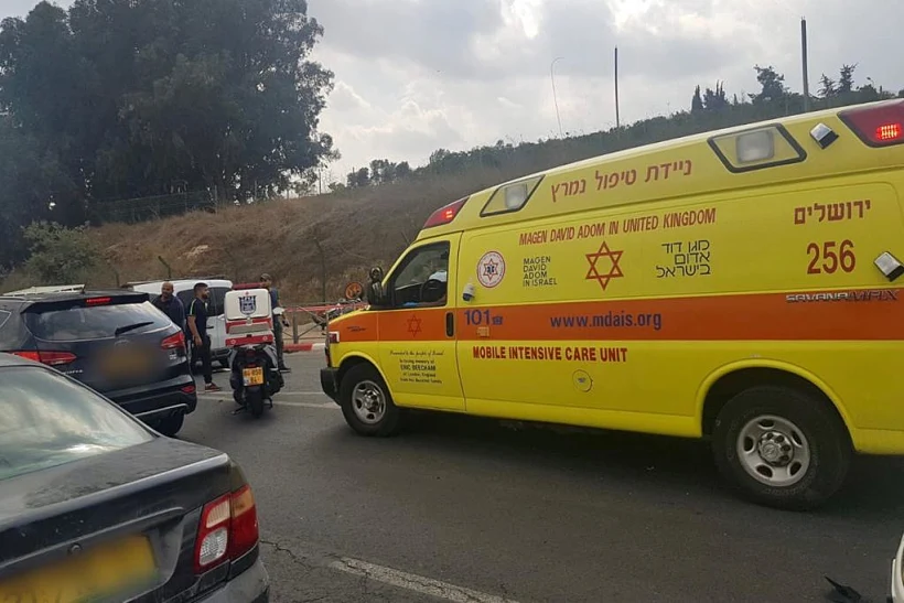 זירת התאונה בירושלים