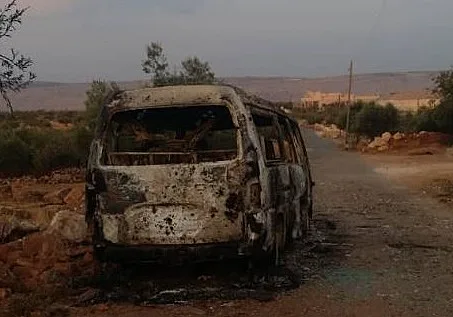 תיעוד מהמקום שבו נטען כי חוסל אבו בכר אל-בגדאדי