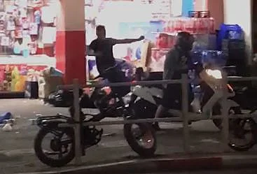 אזרח מתעמת עם החשוד