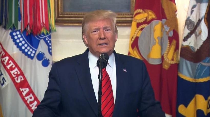 טראמפ בהצהרה על חיסול אל-בגדדי