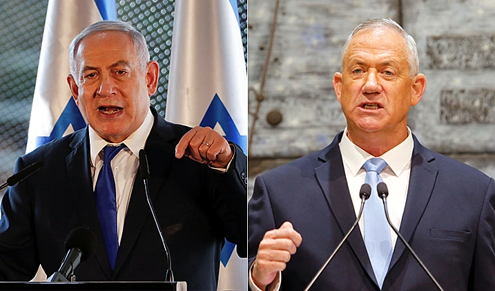 בני גנץ ובנימין נתניהו