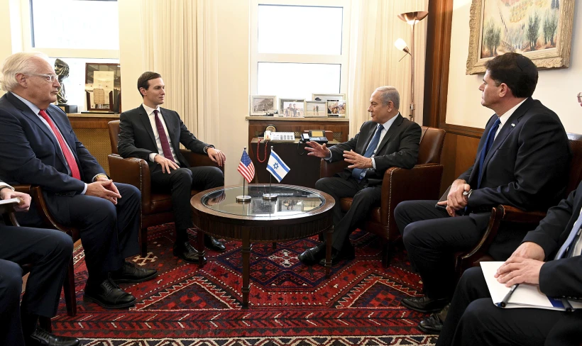 ראש הממשלה בנימין נתניהו בפגישתו עם ג'ראד קושנר
