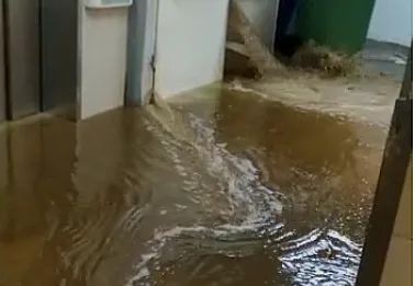 הצפה בבית החולים רמב''ם