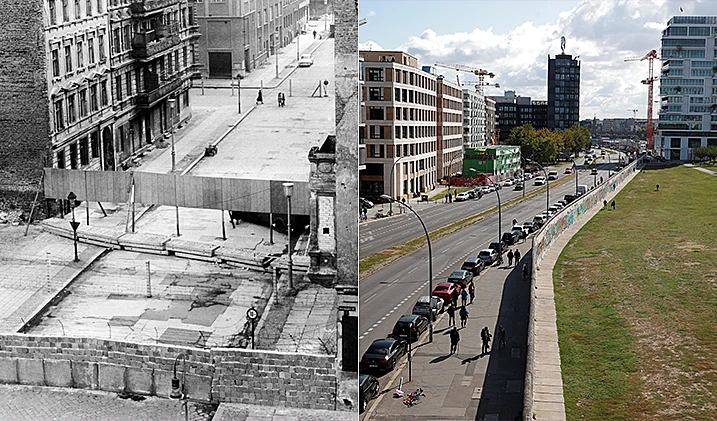 חומת ברלין אז והיום