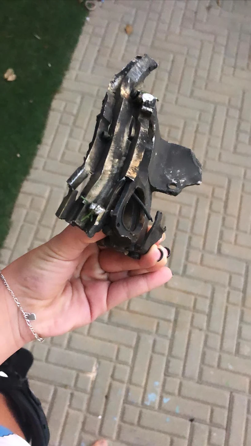 רסיסי רקטות בגדרה