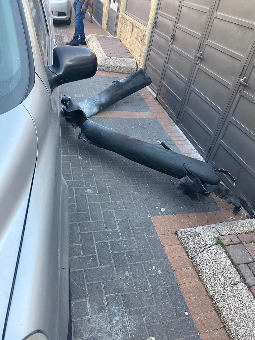 זירת נפילת רקטה בראשון לציון