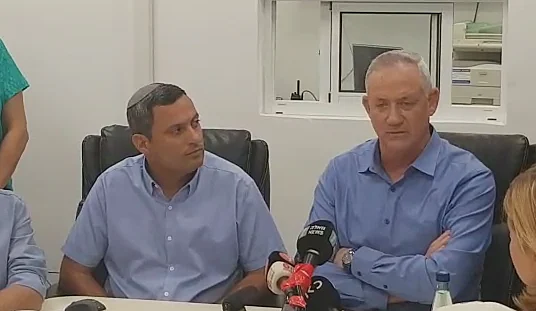 בני גנץ, יו''ר כחול לבן ואלון דוידי, ראש עיריית שדרות