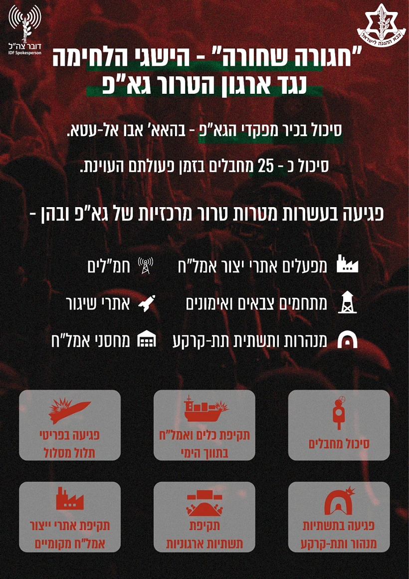 הישגי מבצע חגורה שחורה