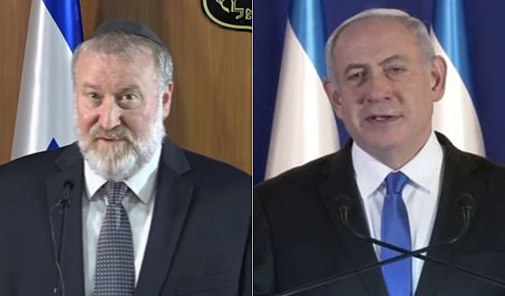 אביחי מנדלביט ובנימין נתניהו