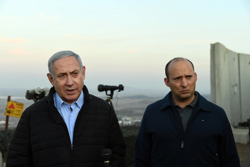 יו''ר הליכוד בנימין נתניהו ושר הביטחון נפתלי בנט בסיור ביטחוני בגזרה הצפונית