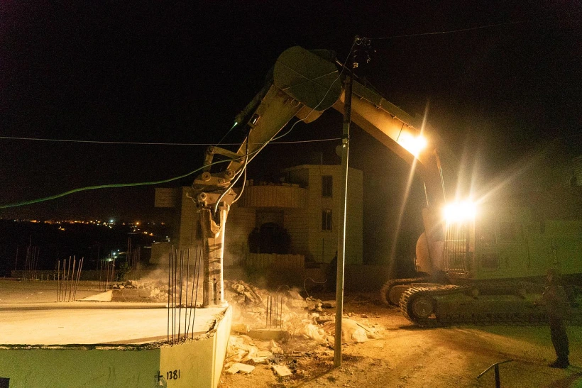 הריסת בתי המחבלים בכפר בית כחיל