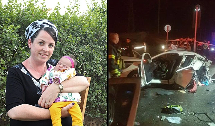 ציפי רימל ובתה נועם רחל וזירת התאונה שבה נהרגו