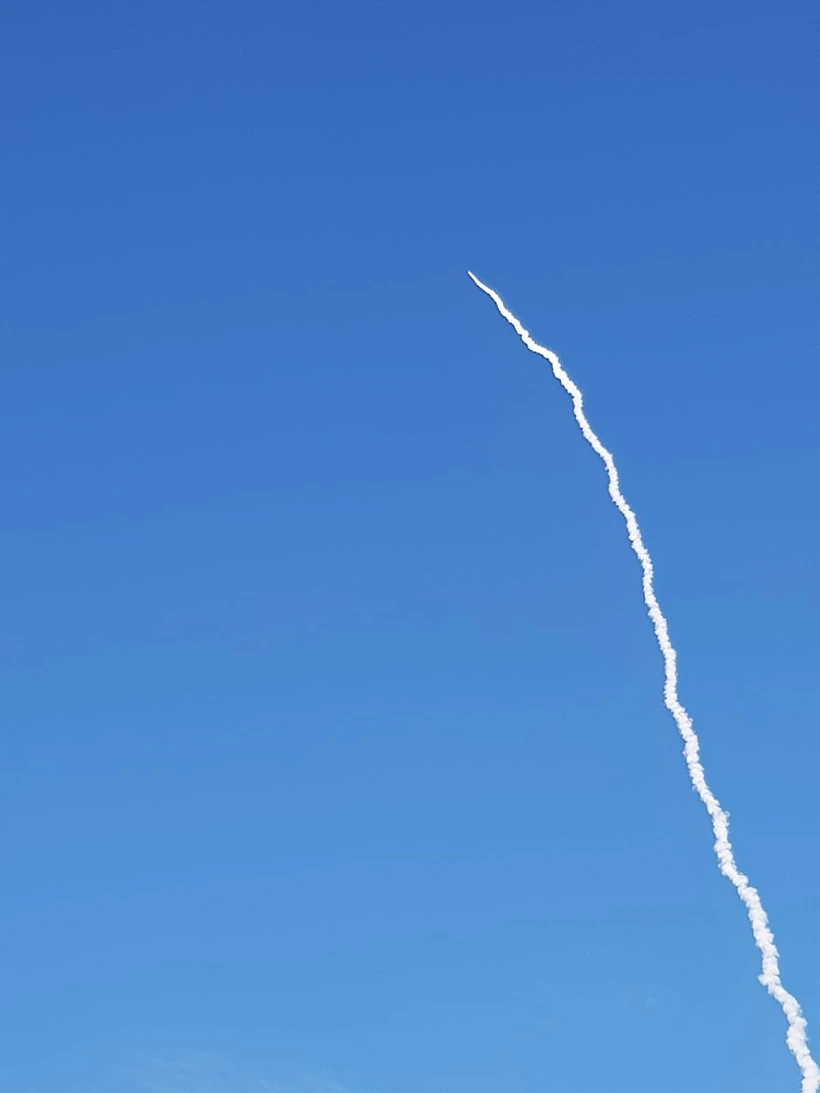 ניסוי שיגור של מערכת הנעה רקטית של מערכת הביטחון