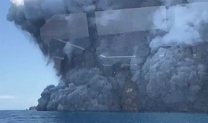 התפרצות הר געש בניו זילנד