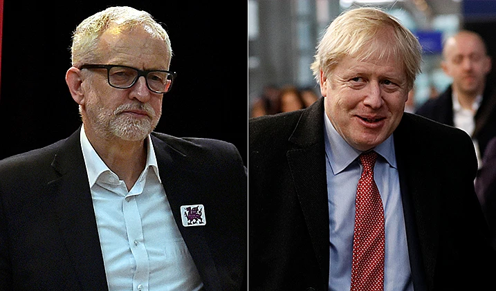 ג'רמי קורבין ובוריס ג'ונסון