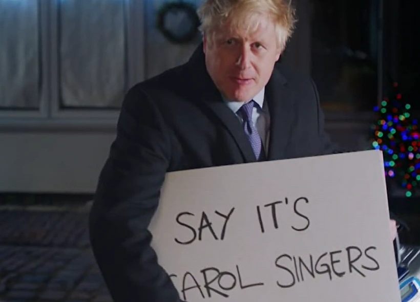 בוריס ג'ונסון בסרטון הבחירות