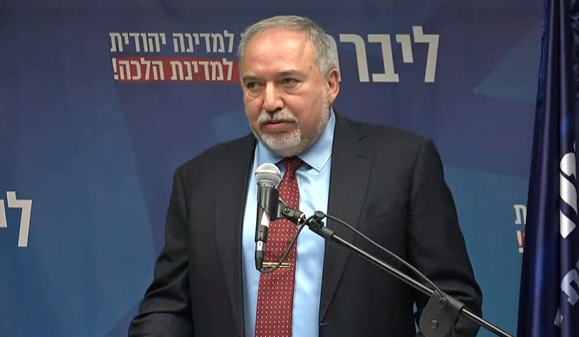 אביגדור ליברמן בישיבת סיעה של ישראל ביתנו בכנסת