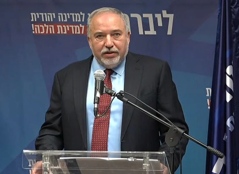 אביגדור ליברמן בישיבת סיעה של ישראל ביתנו בכנסת