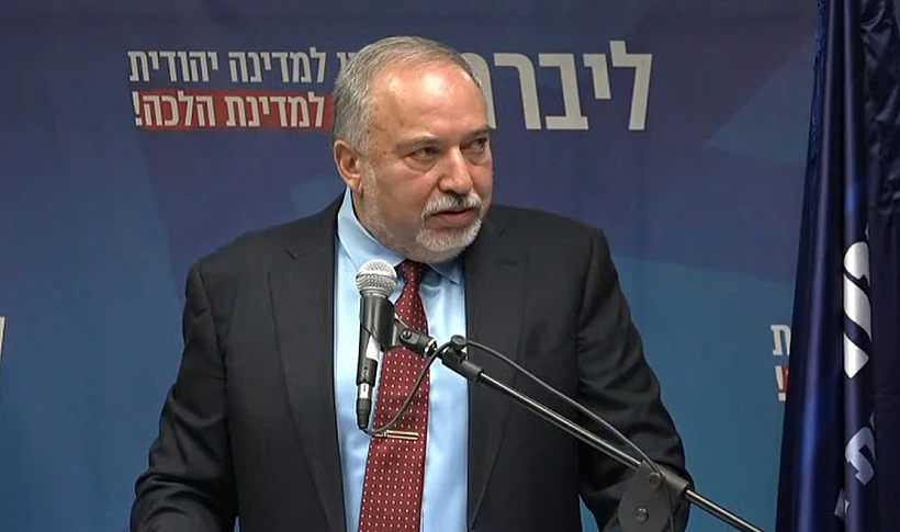 אביגדור ליברמן בישיבת סיעה של ישראל ביתנו בכנסת