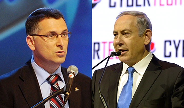 בנימין נתניהו וגדעון סער