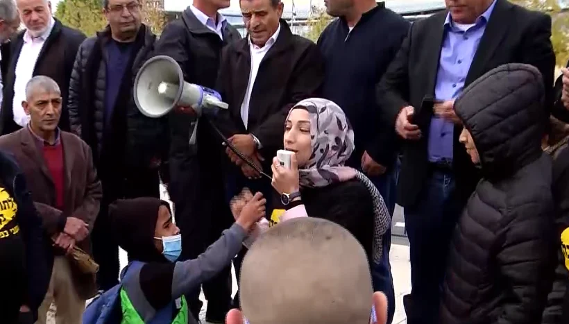 הפגנה נגד תחנת הכוח בכפר קאסם