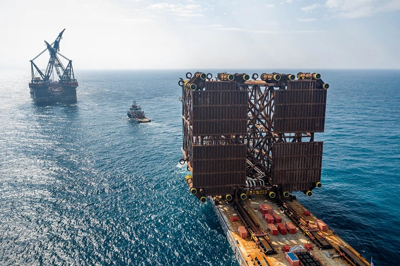 אסדת הגז מול חוף דור