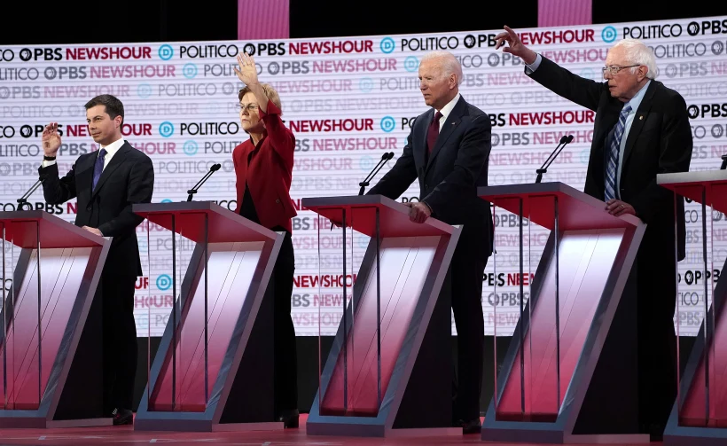 עימות בין המועמדים במפלגה הדמוקרטית בארה''ב