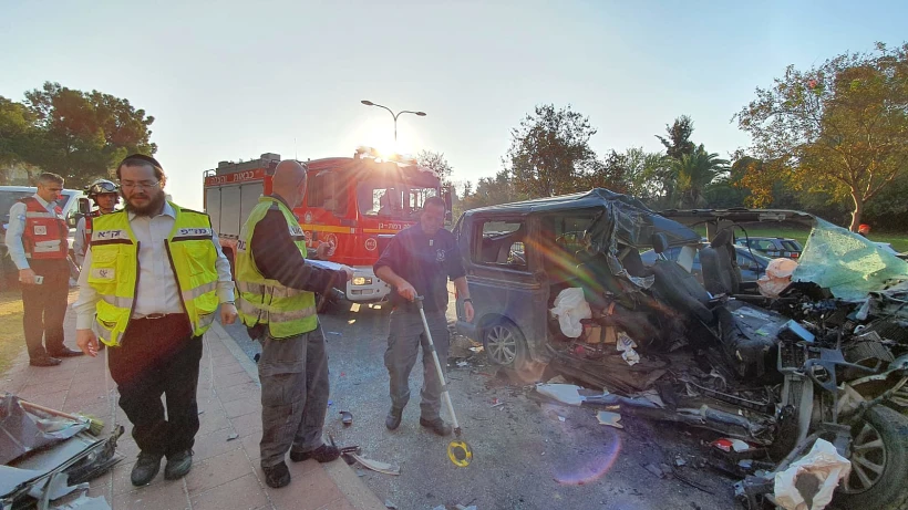 תאונת הדרכים בכביש 4, סמוך למחלף אלוף שדה ברמת גן