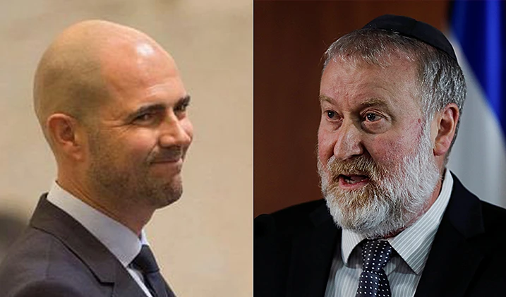 יועמ''ש אביחי מנדלביט ושר המשפטים אמיר אוחנה