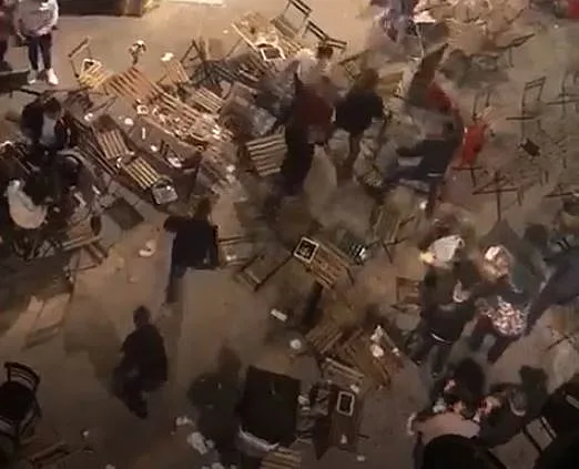 תיעוד קטטה במועדון לילה בעיר התחתית בחיפה