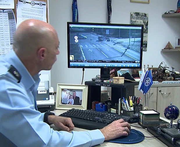 מוקד מצלמות המהירות האלקטרוניות של אגף התנועה