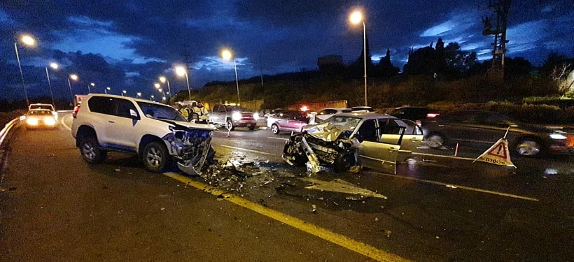 תאונת הדרכים הקטלנית בכביש 42 סמוך לצומת הכניסה לעיינות